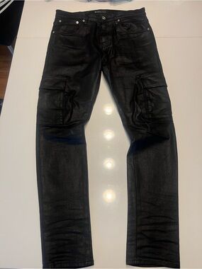 Slim Cargo Jeans — Black Men’s Slim Fit